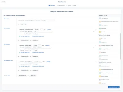 Personas for Accounts! account audiencing account based accounts audiencing b2b b2b design business personas side sheet