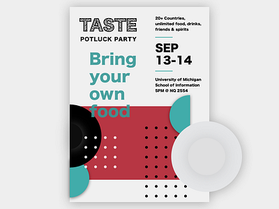 Potluck Poster flyer poster potluck
