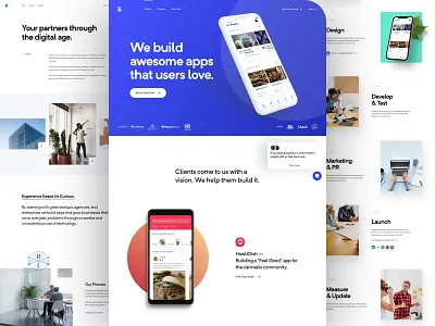 BLL - Inner Pages agency app branding design development home landing logo page portfolio ui ux web design website