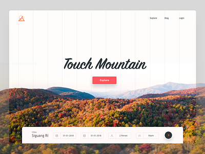Mountain Header Exploration branding colour concept creative creative design experiment gif google header exploration motion story template typography ui ux web