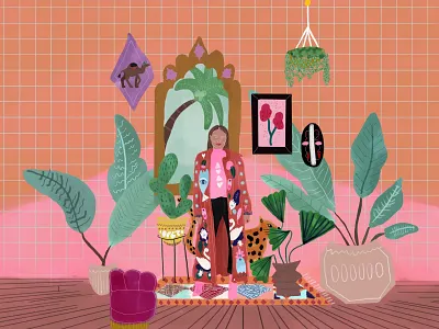 Bohemian Rhapsody abstract blue branding concept art design fashion floral gold green illustration lady logo minimal modern packaging painting pink ui ux woman