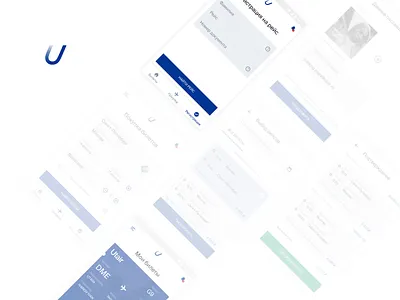 Utair App android app design human material plane ui utair ux