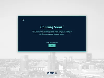 TBS Product Team branding design homepage landing landing page typography ui