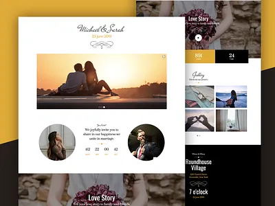 Victorian Wedding Landing Page event landing page landing page wedding