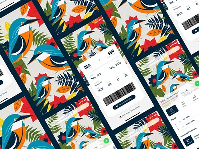 Page illustration design-02 android art blue color design dribbble illustration ios style ui ux vector