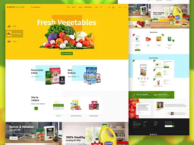 Groccery E-Commerce creative design creative website design ecommence ecommerce groccery theme design themeforest ui website