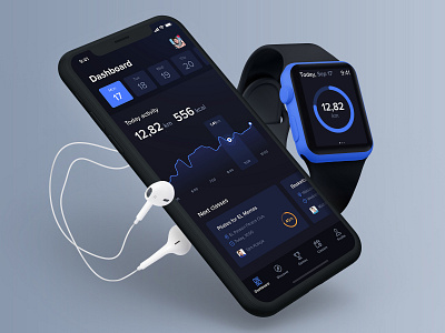 FitnessKingdom Dashboard activity apple watch chart dashboard fitness health ios iphone mobile
