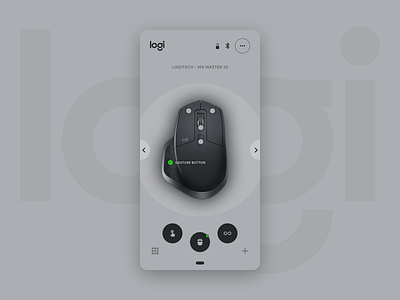 Logitech Options App For Android - Concept (Light Mode) app app concept app design appdesign bahur78 interface design logitech logitech app logitech software monochrome software design ui user center design user interface userinterface