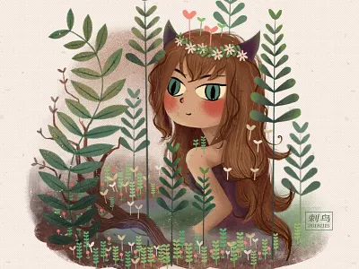 小魔女Little witch illustration， illustrator