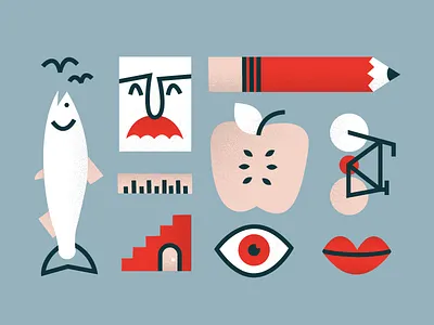 🐟🐟🐟 art doodle fun illustration texture vector