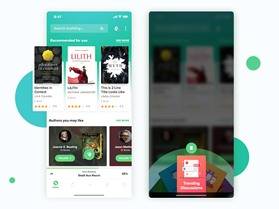 Mojoreads Redesign app books clean dailyui illustration ios navigation read reader redesign ui ux