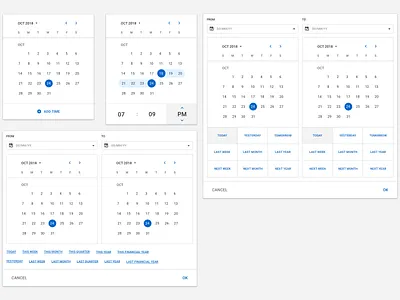 Calendar UI browser design desktop devices mobile ui ux vector