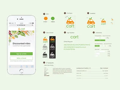 Cart design illustration ride hailing app ui library uidesign ux design web app