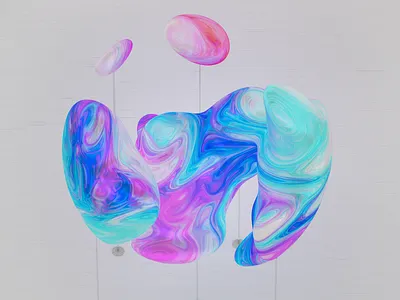 Paint Colors 3d c4d cgi colors design digital art illustration octane paint render visual