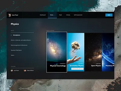 Select Chapter - Digital Notes | Fluent Design book chapter dark mode desktop diary education fluent fluent design microsoft notes student ux windows