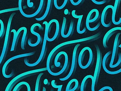 Too Inspired To Be Tired (v2) apple pencil custom lettering hand lettering illustration inspiration ipad pro letterforms lettering lettering art lettering design procreate procreate app type type design typogaphy typophile vector