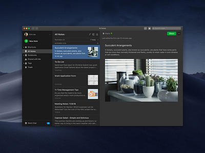 Dark Mode for Evernote for Mac dark mode evernote mac mojave