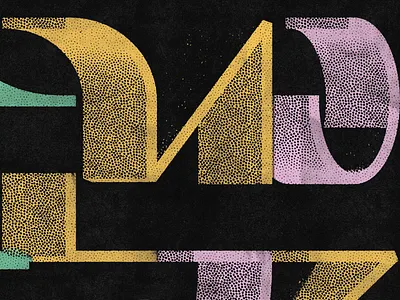 These are not letters 3d art abstract bitmap c4d composition digital halftone illustration music stipple texture