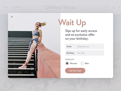 Ov Email Capture email capture exit intent form signup web