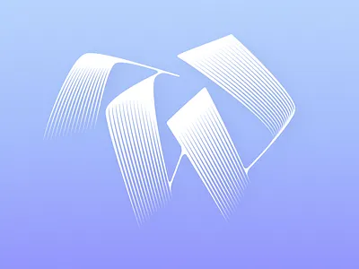 W – 36 Days Of Type apple pencil custom lettering hand lettering ipad pro letter letterform letterforms lettering lettering art lettering design lines procreate procreate app simple type type design typogaphy typophile vector w