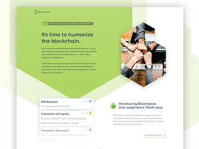 Blocknative - Humanize the blockchain. blockchain branding responsive layout