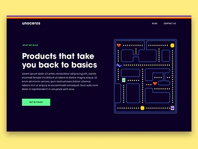 Retro landing page arcade landing page pixels retro startup website