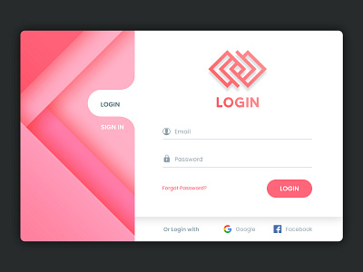 Login UI clock colors design form gradient interface login minimal register sign in ui ux web