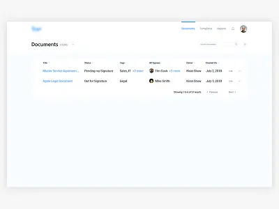 Dashboard App - Documents actions app dashboard documents preview web