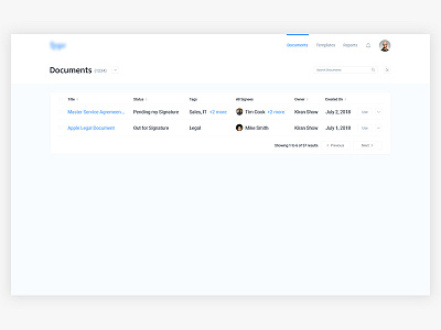 Dashboard App - Documents actions app dashboard documents preview web