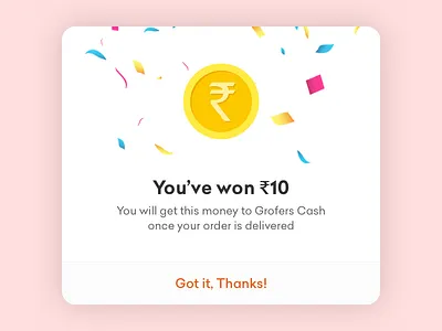 Grofers - Scratch Card bachat branding card categories clean delivery grocery grofers illustration minimal scratch card sketch ui ux