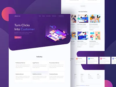 Digital Marketing Agency agency landing page design digitalmarketing dribbble header homepage illustration kit landingpage minimal product product card table typography ui8 uidesign uxdesign web webdesign websitedesign