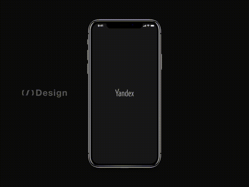 Searchig app with Yandex — animated + Dark mode animation branding design kit logo ui xd yandex