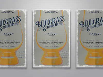 Bluegrass & Bourbon Music Series bourbon branding design graphic graphic design illustration kentucky logo music poster