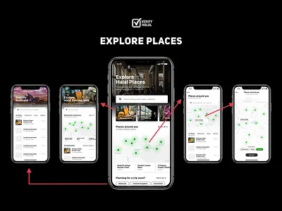 Verify Halal - Explore Places list map mark places restaurants shop