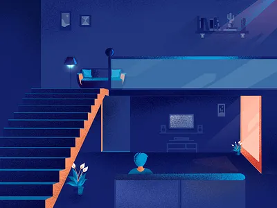 🏛 A R C H I T E C T U R E | 03 architect architecture architecture design blue building colors creative door exterior illustration interior interior design light noise noise shadow popular shadow trending vector window