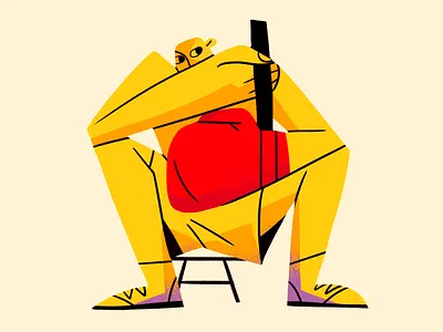 Pre Fight box boxing brutalism brutalist character design fight flat gloves illustration mma product sport