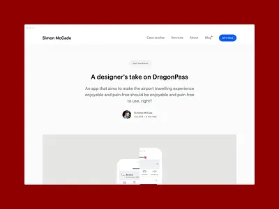 Blog - A designer's take on DragonPass app design app teardown blog blog post consultant creative graphic design insights review startups ui uidesign ux
