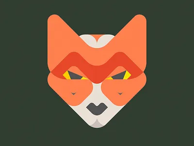 Fox WIP animal animals design face fox geometic illustration vector