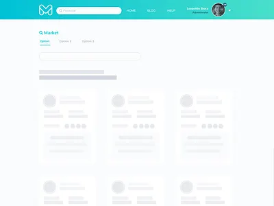 Skeleton Screen Market Place dashboard design design market place screen skeletons sketch ui