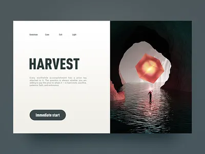 harvest black blue c4d icon light people the cube ui ux
