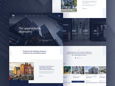 Homepage design homepage landing page navigation real estate ui ux