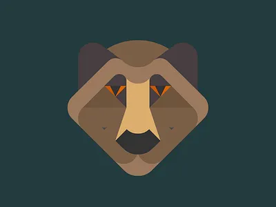 BEAR animal animals bear design face illustration nature vector
