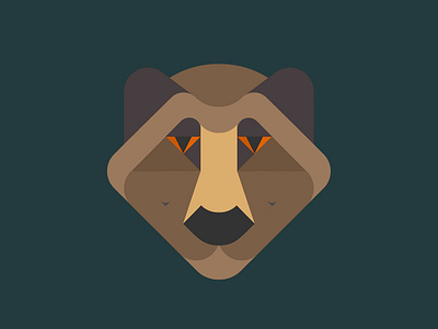 BEAR animal animals bear design face illustration nature vector