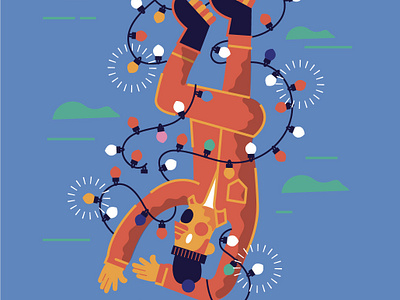 Winter Wonder land character christmas fall graphicdesgn holidays lights man winter wonder