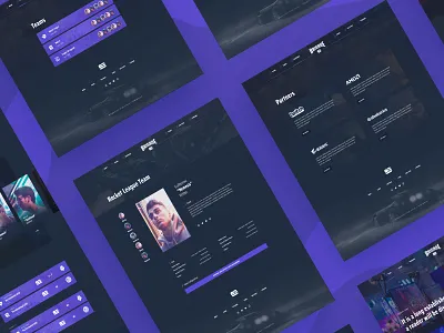 Esport Project Pages dark esport esports game gaming team