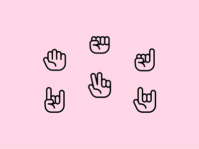 manos design hands icons illustration mano simple