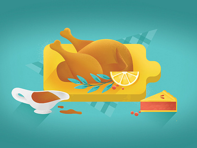 Lemonly Calendar: November 2018 gravy illustration thanksgiving thanksgiving day turkey