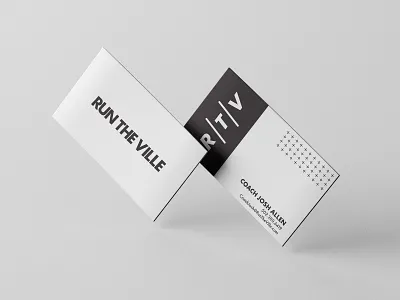RunTheVille Business Card branding branding identity business card design logo namestreetstudio startup typography