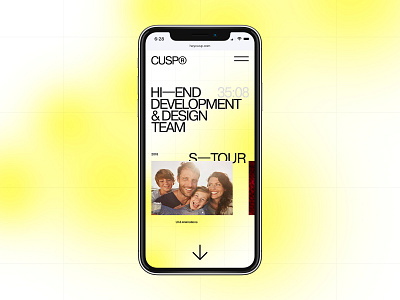 CUSP® design flat minimal mobile typo typography ui ux web website