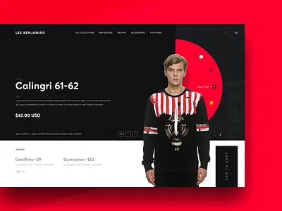 Les Benjamins - Product Detail Page branding cart clean concept daily design ecommerce fashion interface shop store ui ux web website